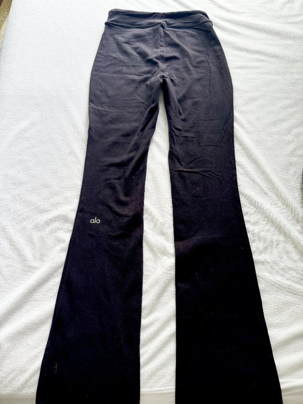Alo Yoga Black Split Hem Flare Leggings XS